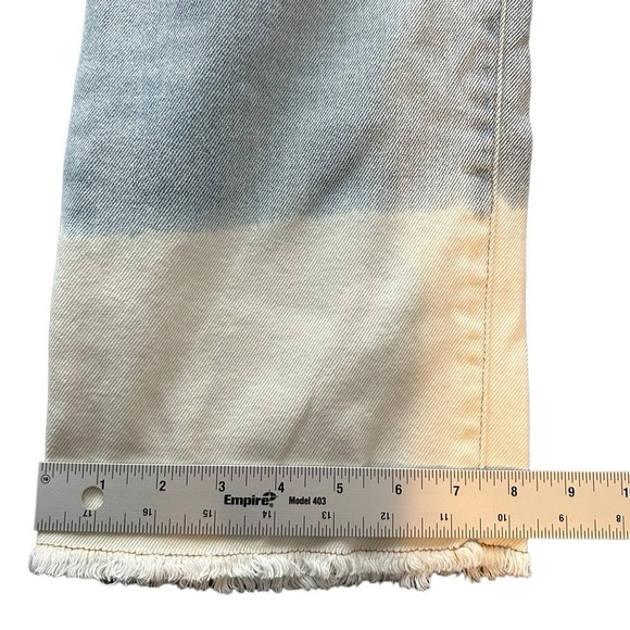 GB Juniors Jeans size 13 high rise crop boot cut bleach design - Picture 8 of 12